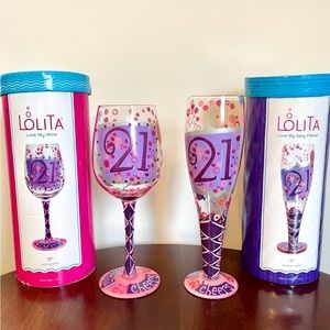 Lolita 21 Wine and Pilsner Glasses